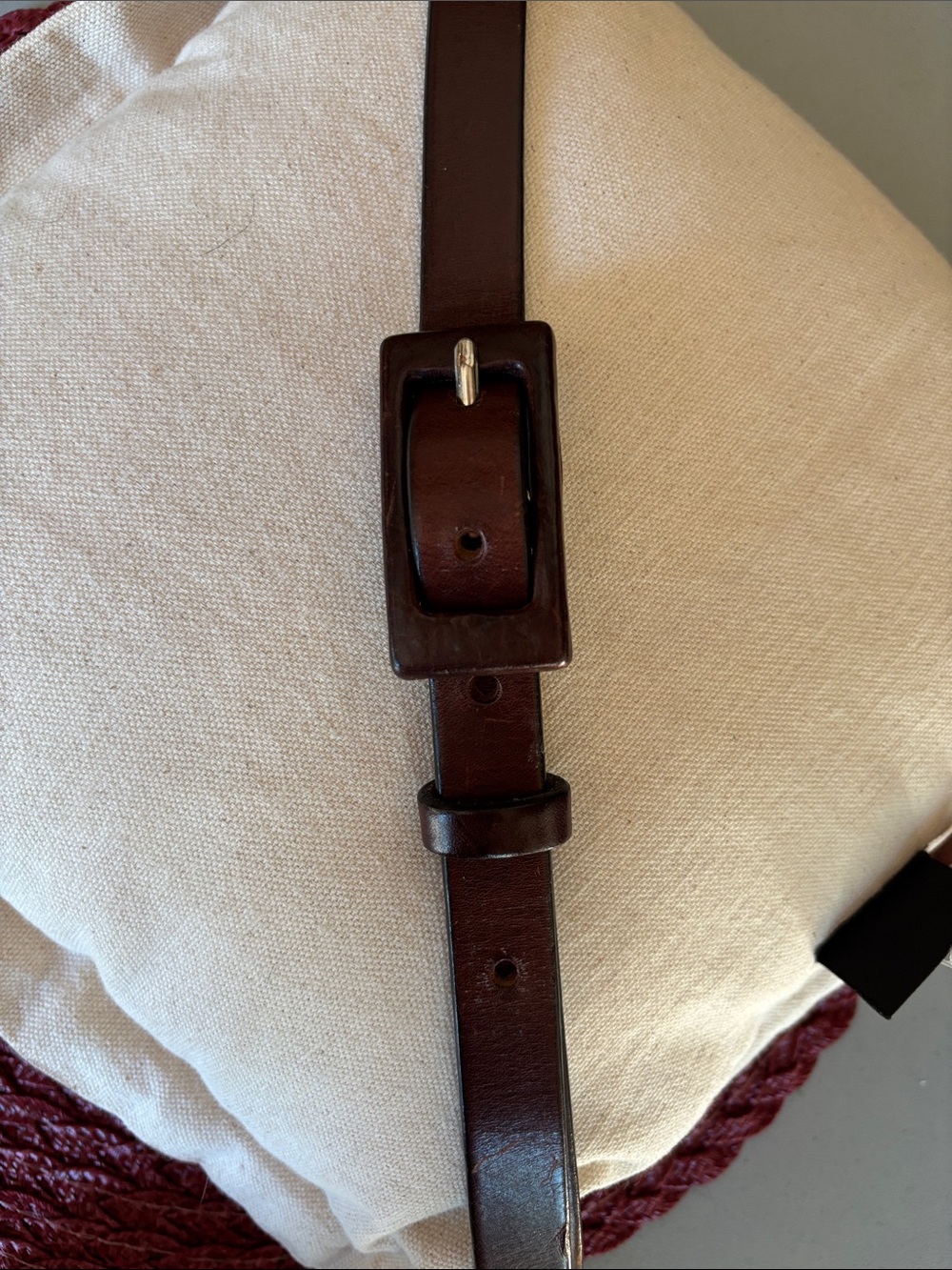 Banana republic, brown, leather, thin belt